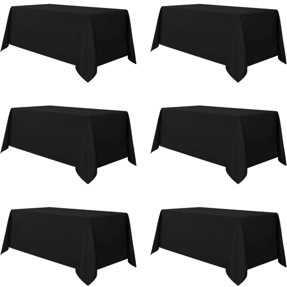 COPY - Black 90 x 156 Tablecloths - Picture 4 of 7